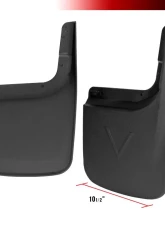 Spec-D Black ABS Front & Rear Mud Flap Splash Guards (Models w/o OEM Wheel Lip Moldings) Ford F-250 | F-350 2017-2018                                     - MUD-F25017A-MP - Image 3