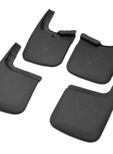 Spec-D Black ABS Front & Rear Mud Flap Splash Guards (Models w/o OEM Wheel Lip Moldings) Ford F-250 | F-350 2017-2018                                     - MUD-F25017A-MP - Image 4
