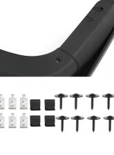 Spec-D Black ABS Front & Rear Mud Flap Splash Guards (Models w/o OEM Wheel Lip Moldings) Ford F-250 | F-350 2017-2018                                     - MUD-F25017A-MP - Image 7