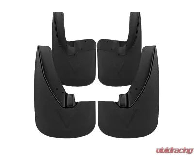Spec-D Black ABS Front & Rear Mud Flap Splash Guards (Models w/ OEM Wheel Lip Moldings) Dodge Ram 2009-2021 - MUD-RAM09B-MP