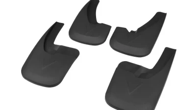 Spec-D Black ABS Front & Rear Mud Flap Splash Guards (Models w/ OEM Wheel Lip Moldings) Dodge Ram 2009-2021                                     - MUD-RAM09B-MP - Image 4