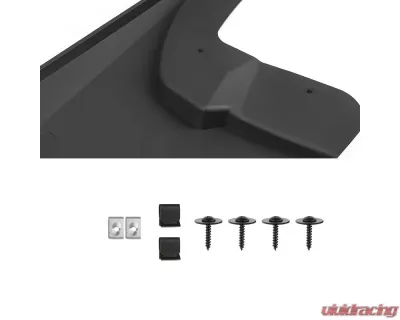 Spec-D Black ABS Front & Rear Mud Flap Splash Guards (Models w/ OEM Wheel Lip Moldings) Dodge Ram 2009-2021 - MUD-RAM09B-MP
