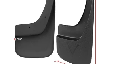Spec-D ABS Front & Rear Mud Flap Splash Guards (Single Rear Wheel Models Only) GMC Sierra 2014-2018                                     - MUD-SIE14-MP - Image 3