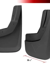 Spec-D Black ABS Front & Rear Mud Flap Splash Guards (Models w/o Fender Flares & Single Rear Wheel) Chevrolet Silverado 2014-2018                                     - MUD-SIV14A-MP - Image 2