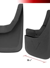 Spec-D Black ABS Front & Rear Mud Flap Splash Guards (Models w/o Fender Flares & Single Rear Wheel) Chevrolet Silverado 2014-2018                                     - MUD-SIV14A-MP - Image 3
