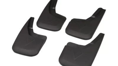 Spec-D ABS Front & Rear Mud Flap Splash Guards (Models w/out Fender Flares & Single Rear Wheel) Chevrolet Silverado 2014-2018                                     - MUD-SIV14A-MP - Image 4