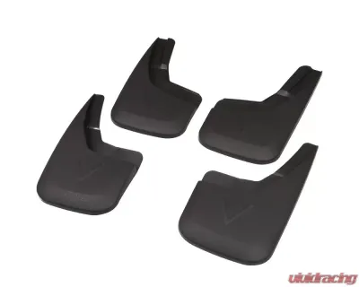 Spec-D Black ABS Front & Rear Mud Flap Splash Guards (Models w/o Fender Flares & Single Rear Wheel) Chevrolet Silverado 2014-2018 - MUD-SIV14A-MP