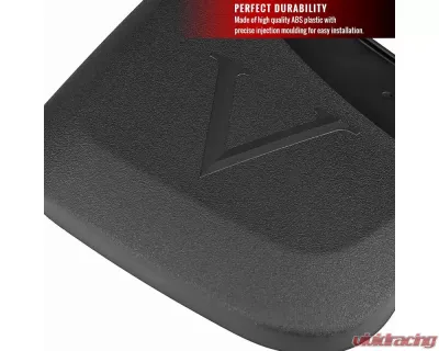 Spec-D Black ABS Front & Rear Mud Flap Splash Guards (Models w/o Fender Flares & Single Rear Wheel) Chevrolet Silverado 2014-2018 - MUD-SIV14A-MP