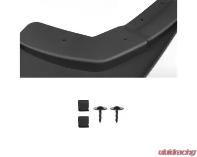Spec-D Black ABS Front & Rear Mud Flap Splash Guards (Models w/o Fender Flares & Single Rear Wheel) Chevrolet Silverado 2014-2018 - MUD-SIV14A-MP