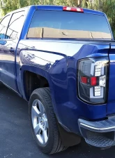 Spec-D Black ABS Front & Rear Mud Flap Splash Guards (Models w/o Fender Flares & Single Rear Wheel) Chevrolet Silverado 2014-2018                                     - MUD-SIV14A-MP - Image 9