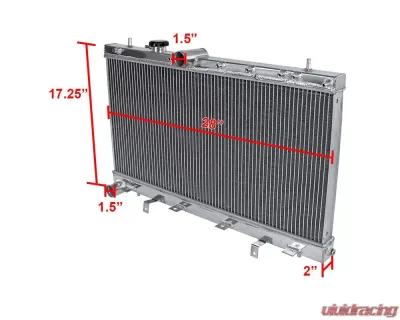 Spec-D 2-Row Aluminum Performance Radiator Subaru WRX | STI 2002-2007 - RAD-WRX02