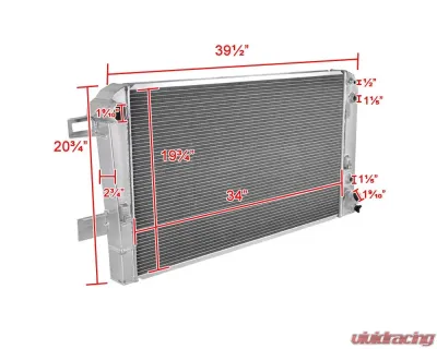 Spec-D 3-Row Aluminum Performance Radiator Chevrolet | GMC 2001-2005 - RAD2-DMAX01