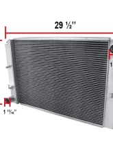Spec-D 2-Row Aluminum Performance Radiator Ford Mustang 1997-2004                                     - RAD2-MST97 - Image 2