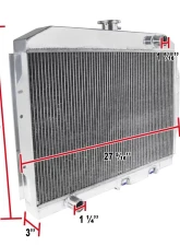 Spec-D 3-Row Aluminum Performance Radiator AMC 1958-1974                                     - RAD3-AMS68 - Image 2