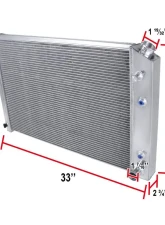 Spec-D 3-Row Aluminum Performance Radiator Chevrolet | GMC 1973-1991                                     - RAD3-BLZ73 - Image 2