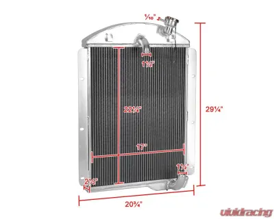 Spec-D 3-Row Aluminum Performance Radiator Chevrolet Pickup 1941-1946 - RAD3-CVPIK41