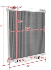 Spec-D 2-Row Aluminum Performance Radiator Ford Excursion | F-Series 2003-2007                                     - RAD3-F25003 - Image 3