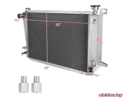 Spec-D 3-Row Aluminum Performance Radiator Ford Bronco | F-Series 1985-1996 - RAD3-FPIK85L6