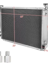 Spec-D 3-Row Aluminum Performance Radiator Ford Bronco | F-Series 1985-1997                                     - RAD3-FPIK85 - Image 2