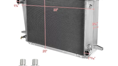 Spec-D Aluminum 3-Row Performance Radiator  Ford Bronco | F-Series 1985-1997                                     - RAD3-FPIK85 - Image 2
