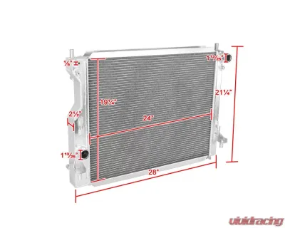 Spec-D Aluminum 3-Row Performance Radiator  Ford Mustang 2005-2014 - RAD3-MST05