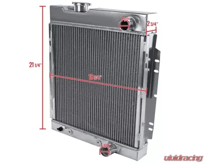 Spec-D Aluminum 3-Row Radiator Ford Mustang Shelby 1964-1966 - RAD3-MST64V8