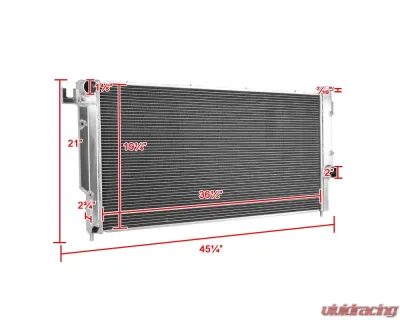 Spec-D 3-Row Aluminum Performance Radiator Dodge RAM 2500 | 3500 Quad/Club Cab 1994-2002 - RAD3-RAMDSEL94