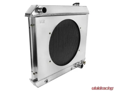 Spec-D 3-Row Radiator w/ Fan Shroud Chevrolet | GMC| Oldsmobile | Pontiac 1961-1966 - RAD3F-C1063V8