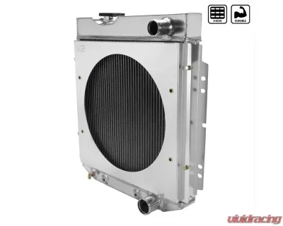 Spec-D 3-Row Radiator w/ Fan Shroud Design Ford | Mercury 1960-1966 - RAD3F-MST64V8