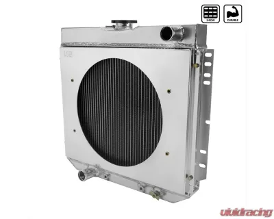 Spec-D 3-Row Radiator w/ Fan Shroud Design Ford | Mercury 1963-1977 - RAD3F-MST67D20
