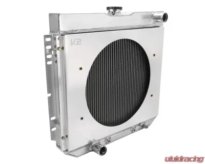 Spec-D 3-Row Radiator w/ Fan Shroud Design Ford | Mercury 1963-1977 - RAD3F-MST67D20
