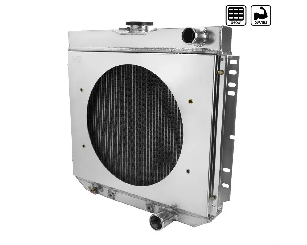 Spec-D 3-Row Radiator w/ Fan Shroud Design Ford | Mercury 1963-1970 - RAD3F-MST67P20