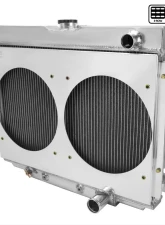 Spec-D 3-Row Radiator w/ Dual Fan Shroud Design Ford | Mercury 1967-1970                                     - RAD3F-MST67P24 - Image 10