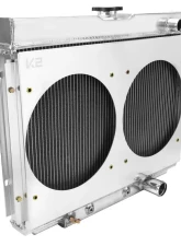 Spec-D 3-Row Radiator w/ Dual Fan Shroud Design Ford | Mercury 1967-1970                                     - RAD3F-MST67P24 - Image 10