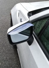 Spec-D Universal 2pc Clear PVC Plastic Side Mirror Visors                                     - RMMV-UNVC - Image 3