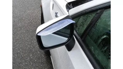 Spec-D Universal Clear PVC Plastic Side Mirror Visors - 2PC                                     - RMMV-UNVC - Image 3