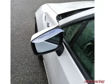 Spec-D Universal 2pc Clear PVC Plastic Side Mirror Visors - RMMV-UNVC