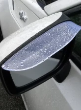 Spec-D Universal 2pc Clear PVC Plastic Side Mirror Visors                                     - RMMV-UNVC - Image 4