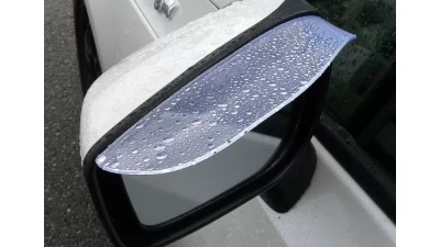 Spec-D Universal Clear PVC Plastic Side Mirror Visors - 2PC                                     - RMMV-UNVC - Image 4