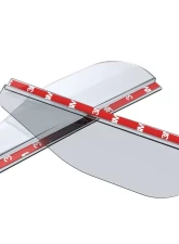 Spec-D Universal 2pc Clear PVC Plastic Side Mirror Visors                                     - RMMV-UNVC - Image 7