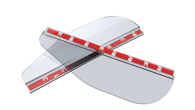 Spec-D Universal Clear PVC Plastic Side Mirror Visors - 2PC                                     - RMMV-UNVC - Image 7