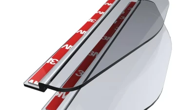 Spec-D Universal Clear PVC Plastic Side Mirror Visors - 2PC                                     - RMMV-UNVC - Image 10