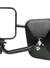 Spec-D Black Stainless Steel Quick Release Square Side Mirrors Jeep Wrangler 1997-2018                                     - RMQ-WRG07BK-FY - Image 10