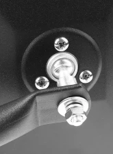 Spec-D Black Stainless Steel Quick Release Square Side Mirrors Jeep Wrangler 1997-2018                                     - RMQ-WRG07BK-FY - Image 5