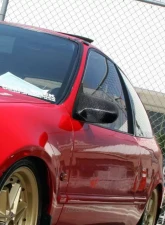 Spec-D Carbon Fiber Shell Power Spoon Sport Mirrors Honda Civic 1992-1995                                     - RMS-CV923CF-P - Image 4