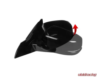 Spec-D Glossy Black Side Mirror w/ LED Turn Signal Light - Driver Side Honda Accord 2013-2017 - RMV-ACD14HP7-B-MP-L