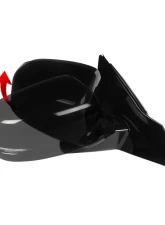 Spec-D Glossy Black Side Mirror w/ LED Turn Signal Light - Passenger Side Honda Accord 2013-2017                                     - RMV-ACD14HP7-B-MP-R - Image 7