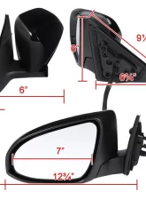 Spec-D Glossy Black 3-Pin Side Mirror - Driver Side Toyota Camry 2012-2014                                     - RMV-CAM12P3-B-MP-L - Image 8