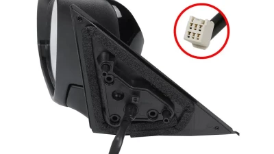 Spec-D Glossy Black 3-Pin Power Adjustable Side Mirror - Driver Side Only Toyota Camry 2012-2014                                     - RMV-CAM12P3-B-MP-L - Image 9