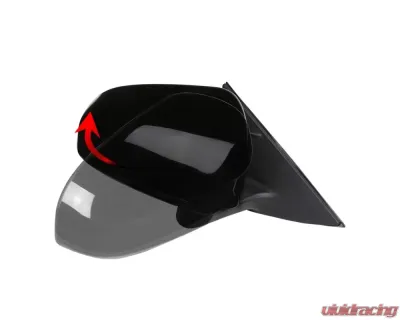 Spec-D Glossy Black 3-Pin Side Mirror - Passenger Side Toyota Camry 2012-2014 - RMV-CAM12P3-B-MP-R